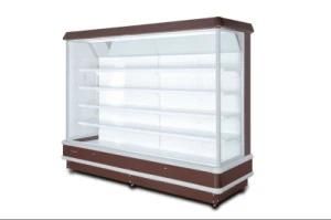 Upright Supermarket Open Air Cooled Refrigerated Chiller Showcase