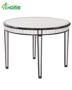 Elegant 4 Legs Glass Round Dining Tables