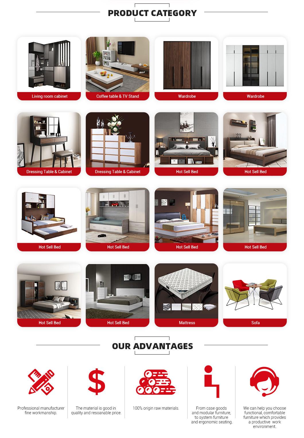 Square Disassembly Wood Home Furniture with CE Certification