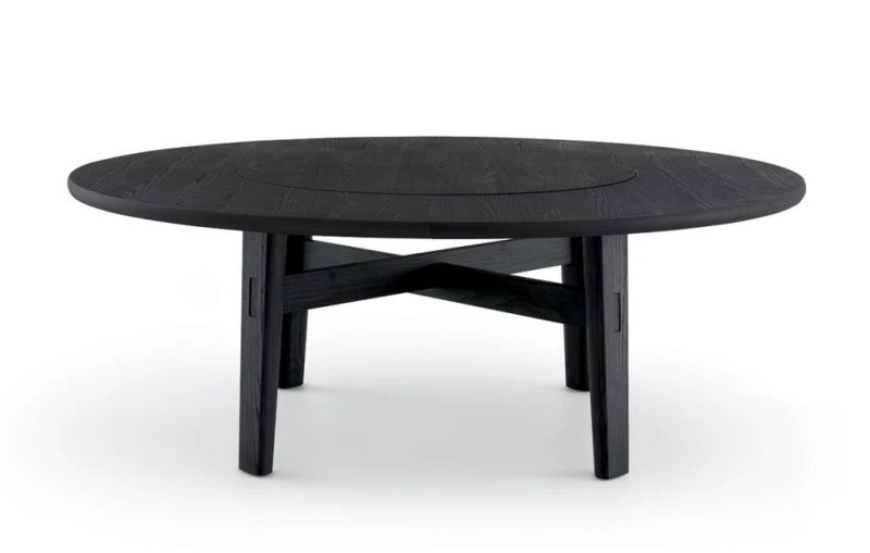 Pfd-005 Dining Table//MDF with Oak Venner Matte //Ash Wood Base