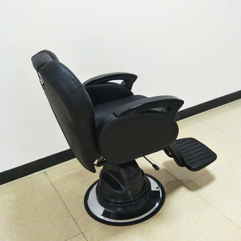 Hl-9008A Salon Barber Chair for Man or Woman with Stainless Steel Armrest and Aluminum Pedal