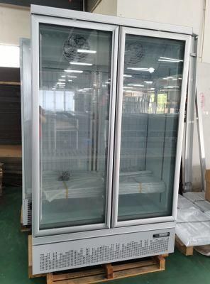 Commercial Vertical Upright Freezer Beer Cooler Showcase with Glass Doors