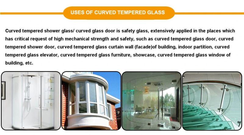 8mm 10mm Flat/Curved Tempered Glass Shower Screen/Doors/Walls