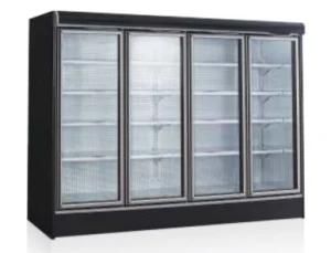 Super Size Glass Door Remote Showcase Cooler for Store/Supermarket for Vegetable/Fruit/Milk/Meat/Cake Popular in European Refrigeration Market