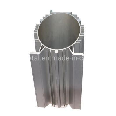 Aluminum Extrusion Tube Aluminum LED Light Heatsink Tube Folded Fin Heat Sink