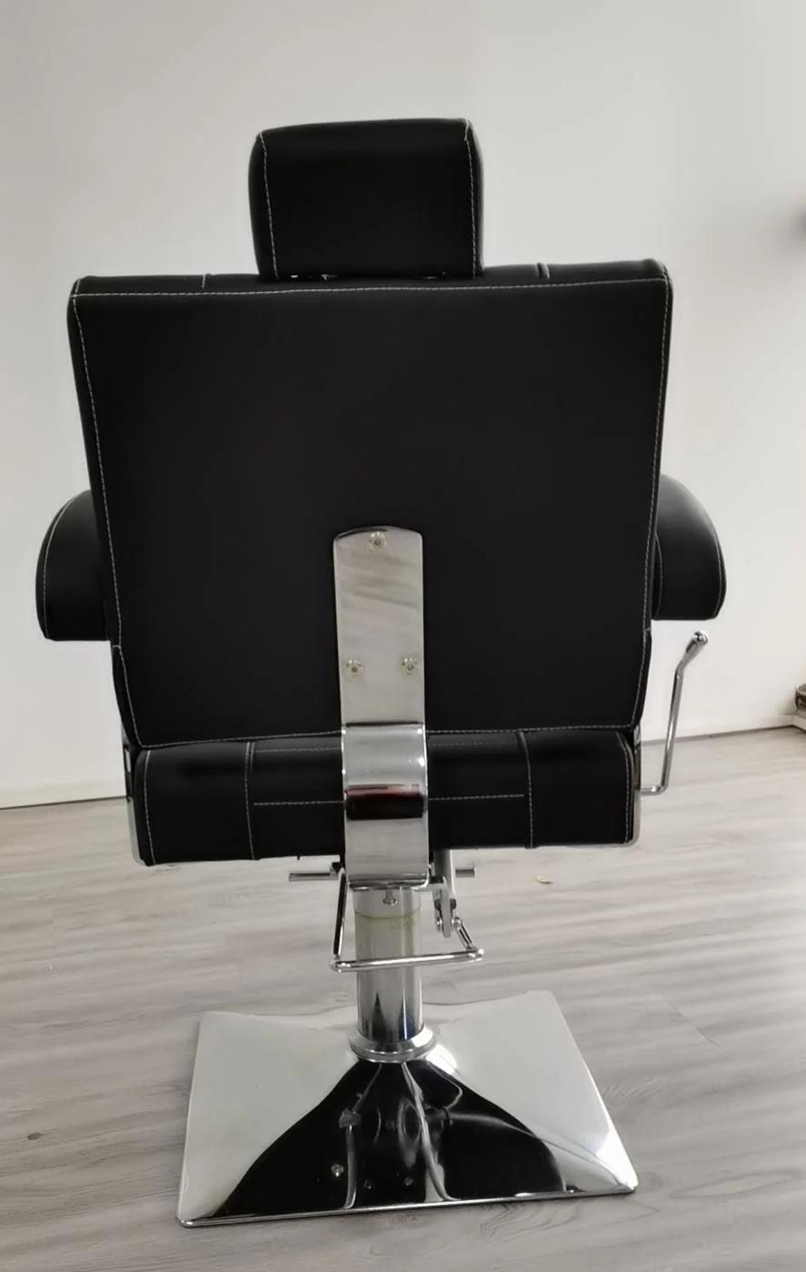 Hl-1135 Salon Barber Chair for Man or Woman with Stainless Steel Armrest and Aluminum Pedal