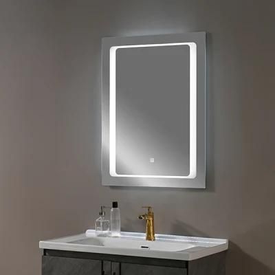 Wholesale Frameless Home Decorative Smart Toilet Front Surface Mirror LED Bathroom Backlit Light Wall Glass Vanity Mirror