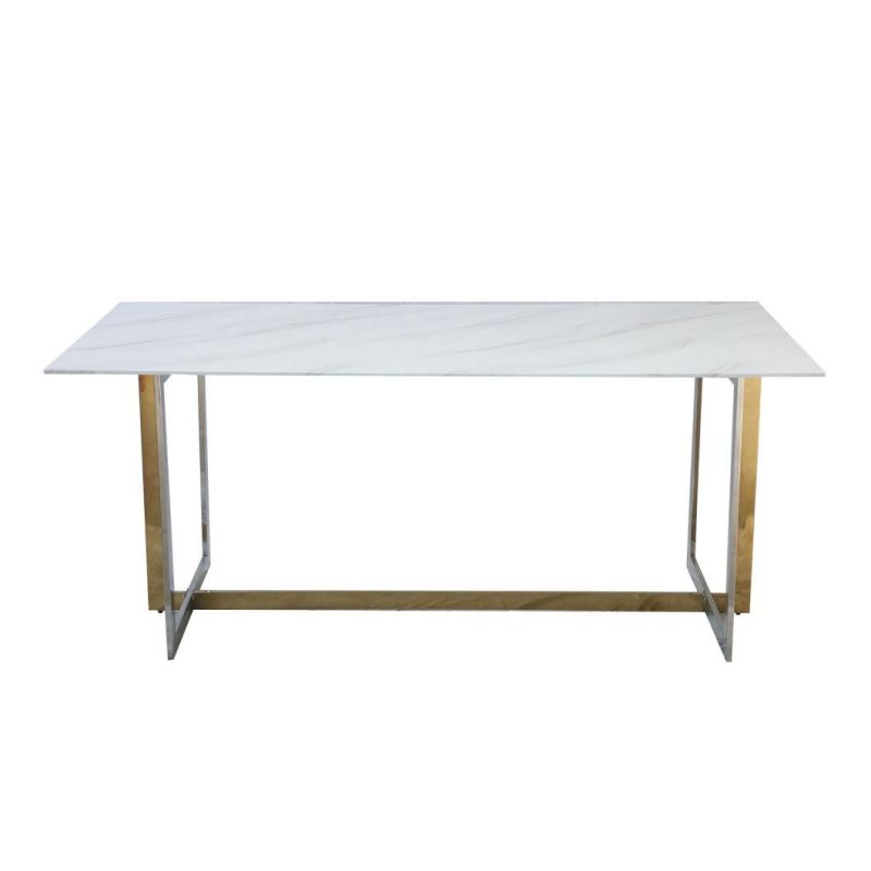 Wholesale Rectangular Smooth Marble Table Modern Coffee Table for Living Room Modern Coffee Table