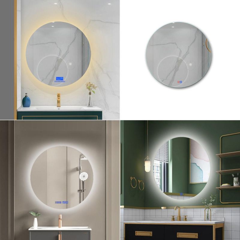 Wholesale Luxury Home Decorative Smart Mirror Modern Bathroom Vanity LED Bathroom Backlit Wall Glass Vanity Mirror