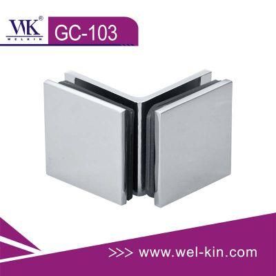 Stainless Steel 90 Degree Wall to Glass Glass Clamp