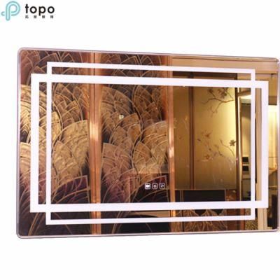 H500mm*700mm 3D LED Light Wall Bathroom Makeup Mirror on Sale (MR-YB1-DJ003)