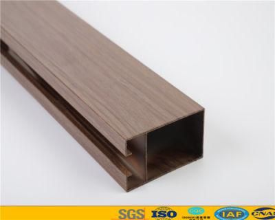 Building Material Extrusion Wood Grain Aluminium Profile
