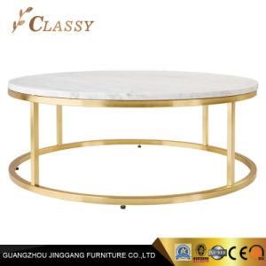 Round Table Marble Top Dining Furniture Modern Grantie Coffee Table