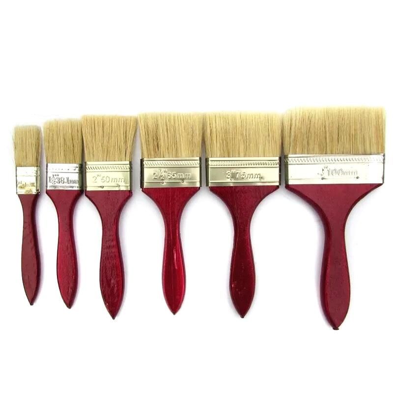 Factory Price Wholesale White Wooden Handle Paint Brush