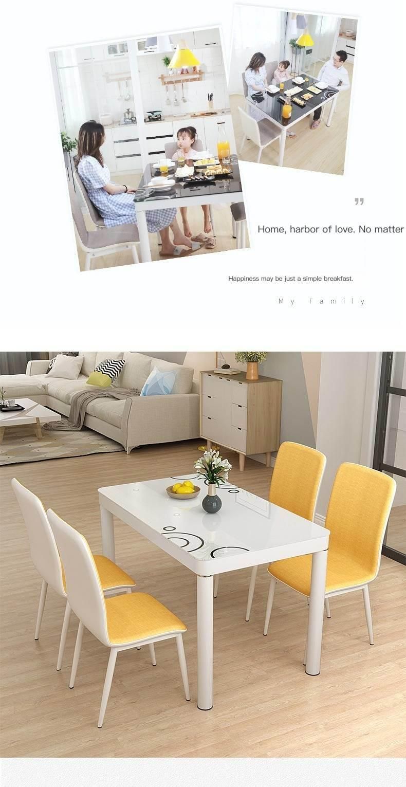 Small Apartment Dining Table 4-6people Rectangular Dining Table