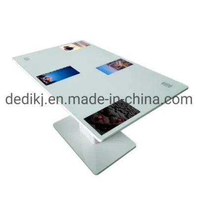 Dedi 32 43 55 65 Inch Multi Touch Screen NFC Wireless Charging Interactive Game Coffee Table with Ordering Software