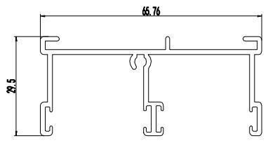 700 Series Sliding Door Aluminium Profile Powder Coated