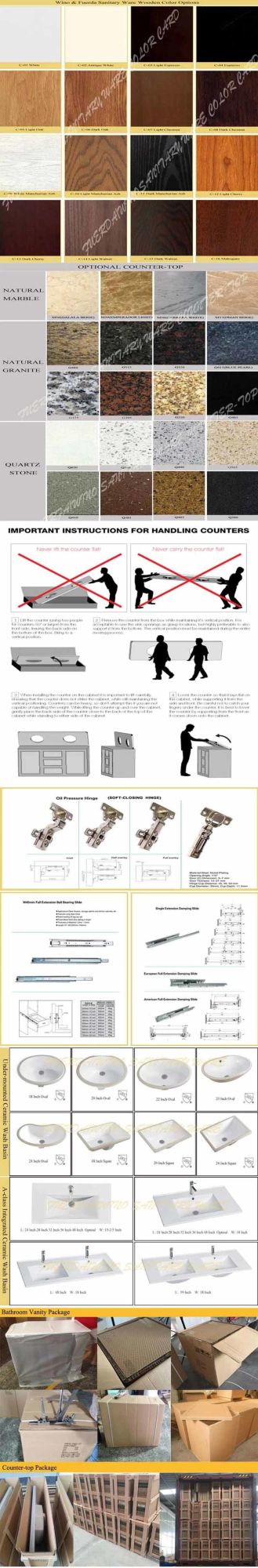 Fed-1014 60inch Double Sinks Free Stading Espress Forst Glass Door Bathroom Vanity