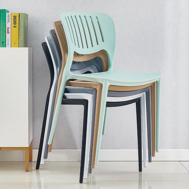 Modern Home Living Room Furniture Stacking PP Plastic Dining Chair for Garden