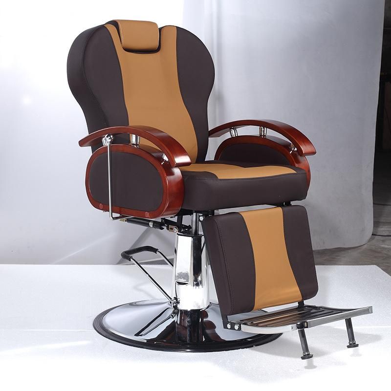 Hl-9210A 2021 Salon Barber Chair for Man or Woman with Stainless Steel Armrest and Aluminum Pedal