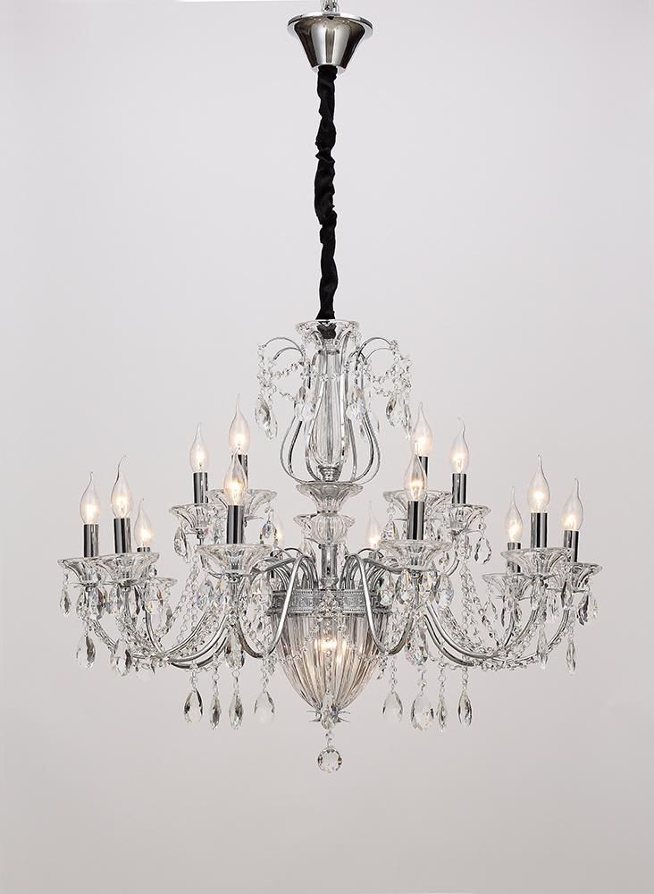 European Style Luxurious Indoor Living Room Decoration Lighting Furniture K9 Crystal Chandelier Factory Supply