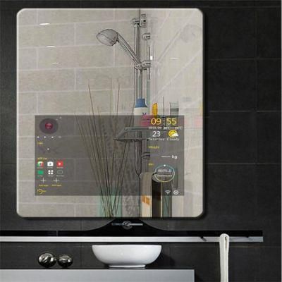 32&quot; Smart Mirror Interactive Bathroom TV Mirror Intelligent Magic Mirror Glass Touch Screen Mirror for Hotel Smart Home with Android OS