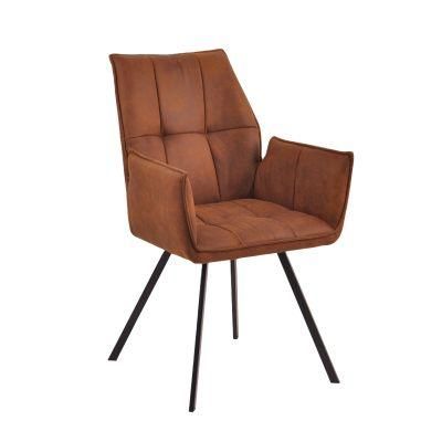 High Quality Modern Restaurant Dining Furniture Armrest Chair Modern Fabric Dining Chair