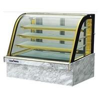 Cheering Hot Sale Commercial Curved Glass Marble Cake Showcase