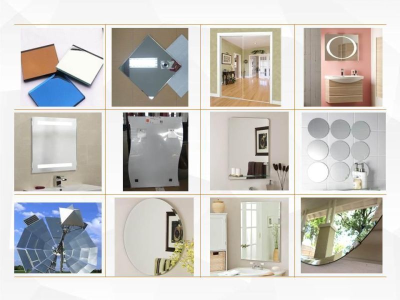 Different Size Shape Silver / Aluminum Mirror Glass for Bathroom, Furniture