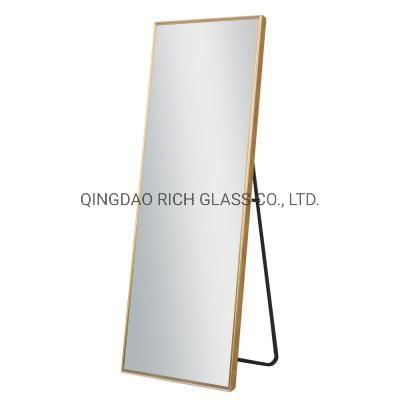 Aluminum Alloy Metal Frame Full-Body Dressing Stand Mirror