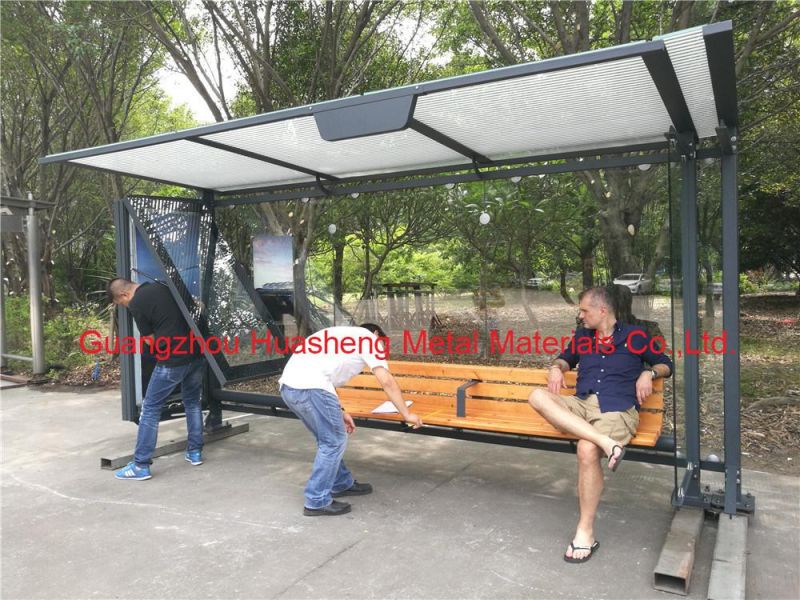 Bus Shelter with Metal (HS-BS-B026)