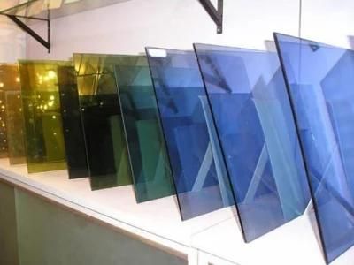 4mm 5mm 6mm 8mm Reflective Glass Tinted Reflective Color Dark Blue Euro Grey Bronze Green Stained Sheet