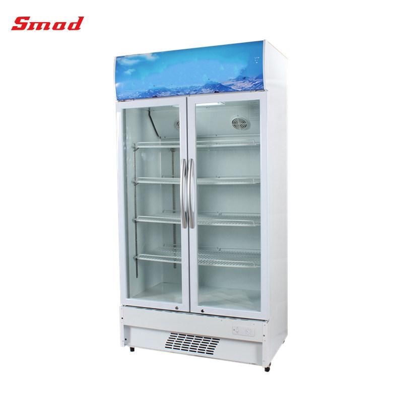 Single Glass Door Refrigerated Beverage Cooler Showcase