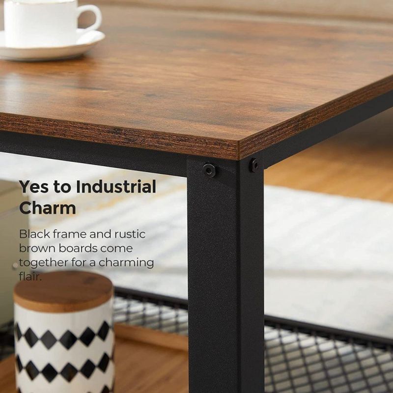 Coffee Table with Wire Mesh