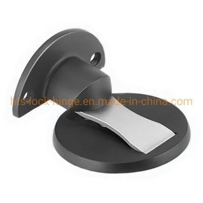 Door Accessories Stopper Door Hardware Zinc Alloy Magnetic Catch for Floor or Wall Mounted Door Stopper