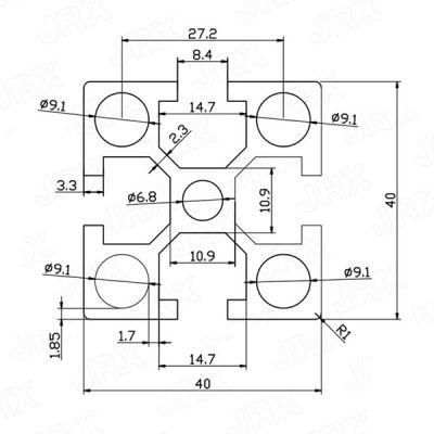 Foshan Custom 6061 6063 Aluminum Extruded Enclosure Aluminum Profiles Manufacturer