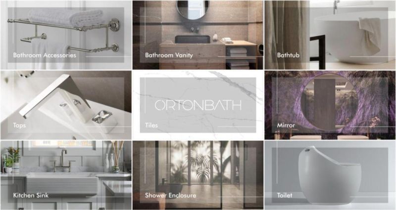 Ortonbath Full Length Smart Standing Gold Glass Light Mirror Bathroom Bath Makeup Mirror with LED Light Mirror