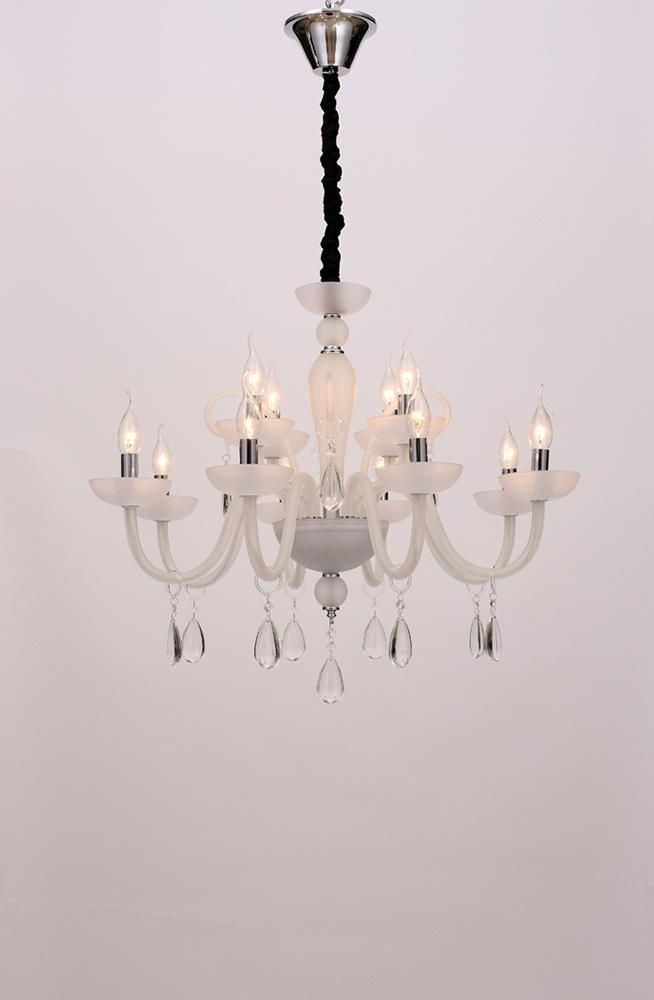 Modern Style Matte White Custom Desinger Lighting Furniture Restaurant Living Room Crystal Chandelier China Factory Supply