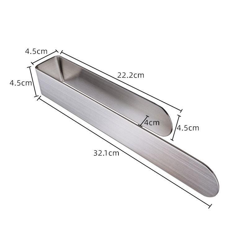 Stainless Steel Self-Ddhesive Toilet Towel Holder Rack Toilet Rail Bar Towel Rack Without Drilling