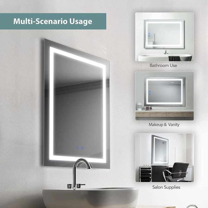 China LED Mirror for Bathroom with Lights ED Vanity Backlit Wall Mounted Mirrors