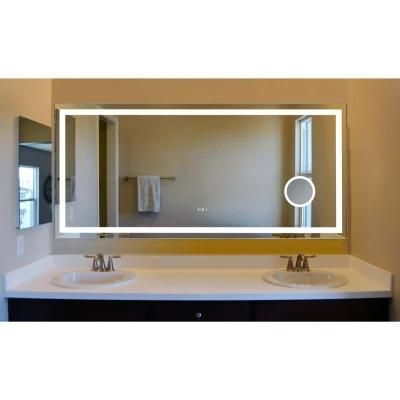 Wall Mounted Hot Sale Bathroom LED Illuminated Lighted Mirror with Makeup Mirror