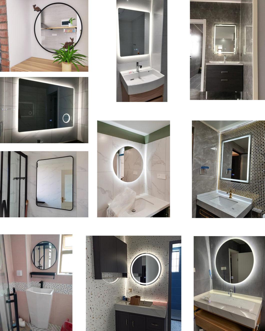 Wholesale Home Decor Hotel Luxury LED Modern Rectangle Household Items Bedroom Mirror Factory Dressing Mirror Glass