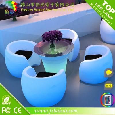 Cocktail Table / Hotel Furniture / LED Table and Chair