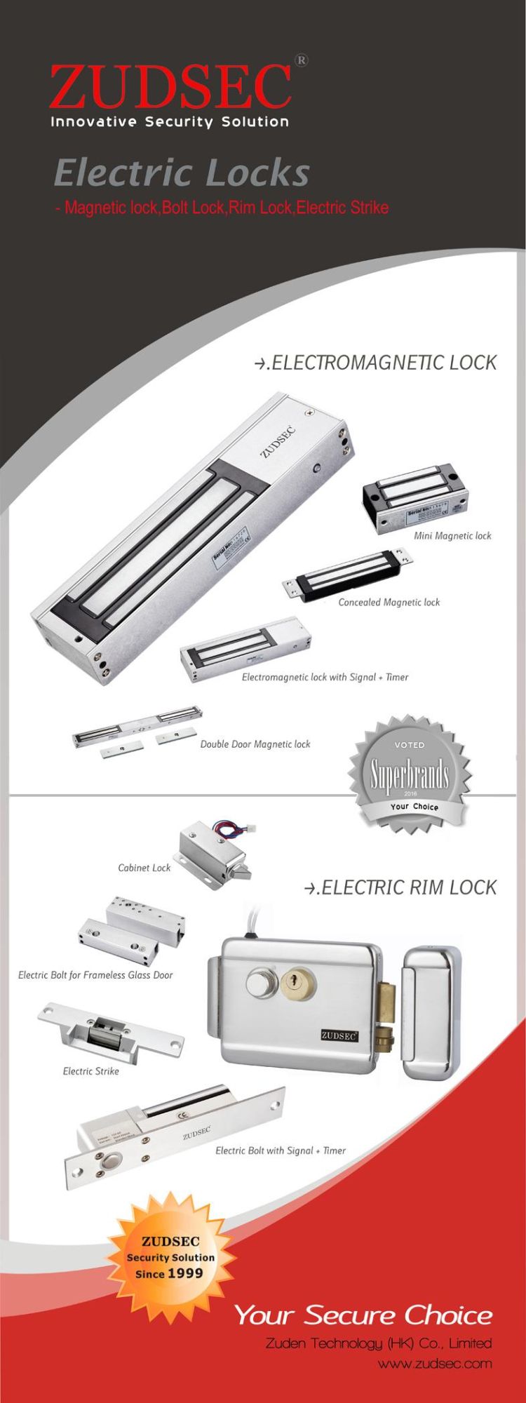 Wholesale Sliding Frameless Glass Electric Cabinet Door Lock Sturdiness Fail Safe/Fail Secure Deadbolt Electric Drop Bolt Lock