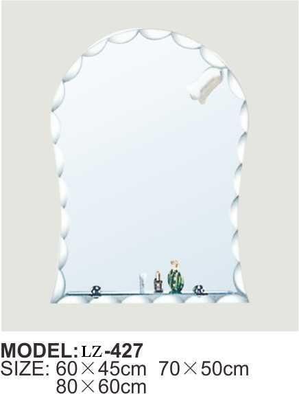Popular Lead Free Bath Mirror with Light and Shelf Decorative Mirror