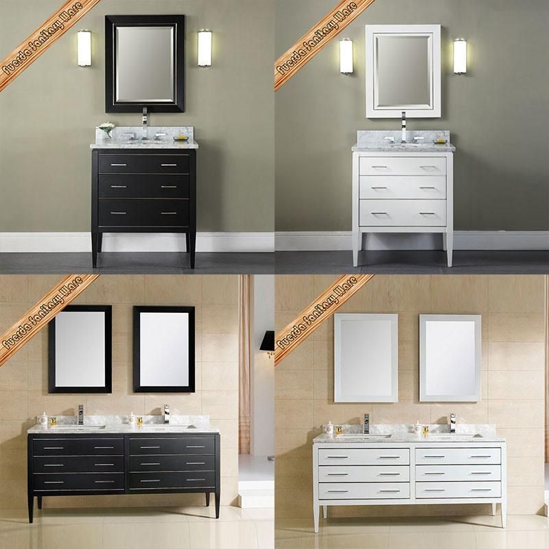 Fed-1264 36 Inch Beautiful Ceramic Sink Modern White Bathroom Cabinets