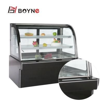 Commercial Bakery Shop 3 Layer Cake Display Refrigeration Showcase