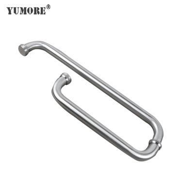 Stainless Steel Square Tube Lever Cast Iron Clear Coloured Glass Door Handles