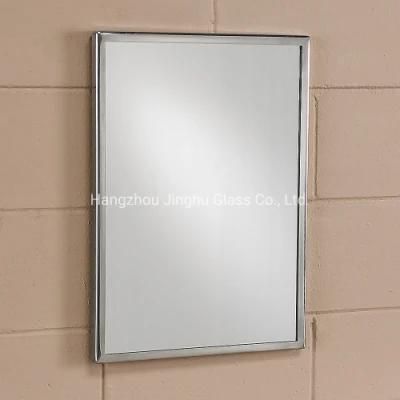 Home Decoration Bathroom Framed Stainless Steel Wall Mirror