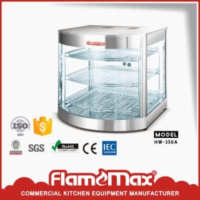 Hot Sale Curved Glass Warming Showcase for Food Warmer (HW-350A)